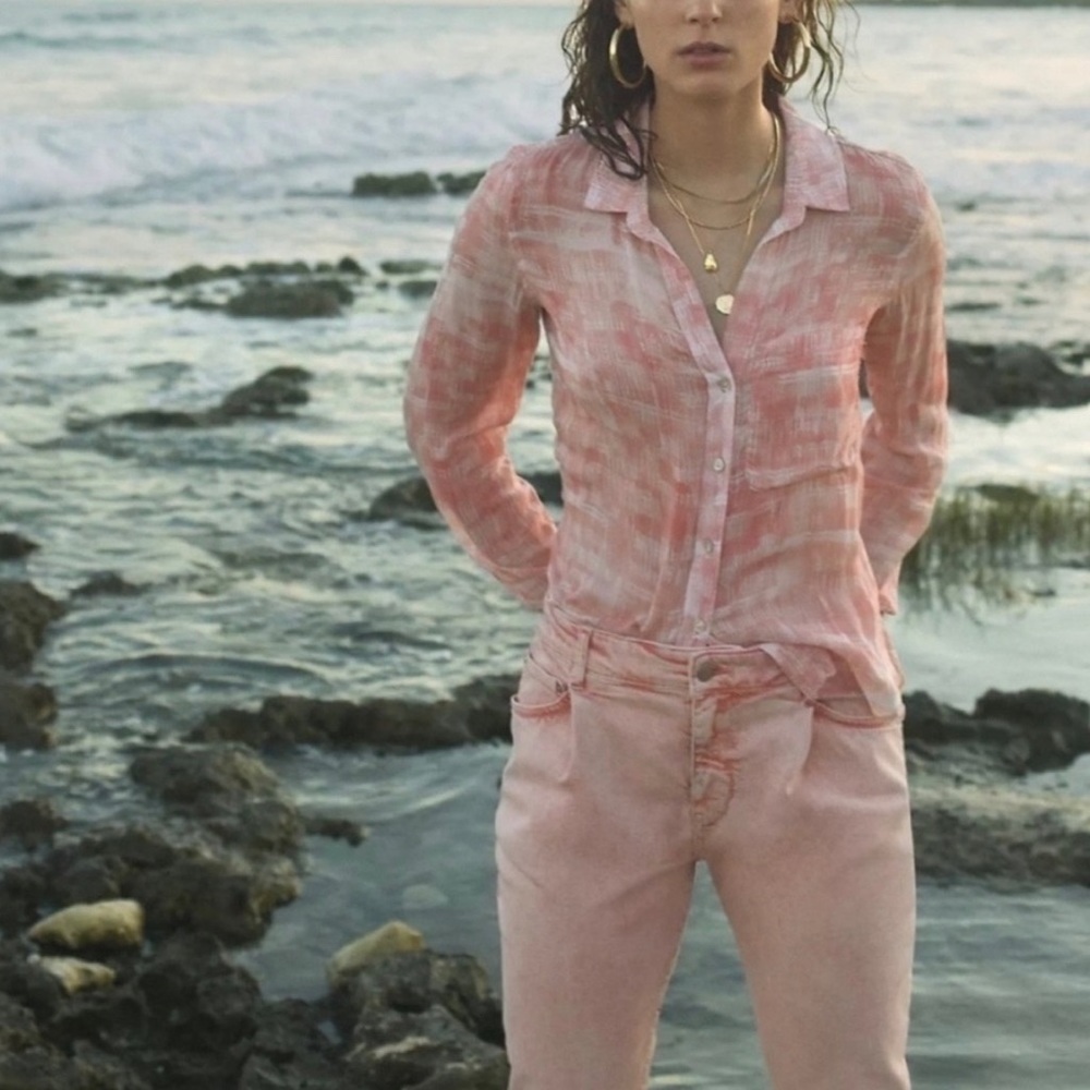NWT Anthropologie Pilcro And The Letterpress Pink High Waist Jeans size 29 or 30